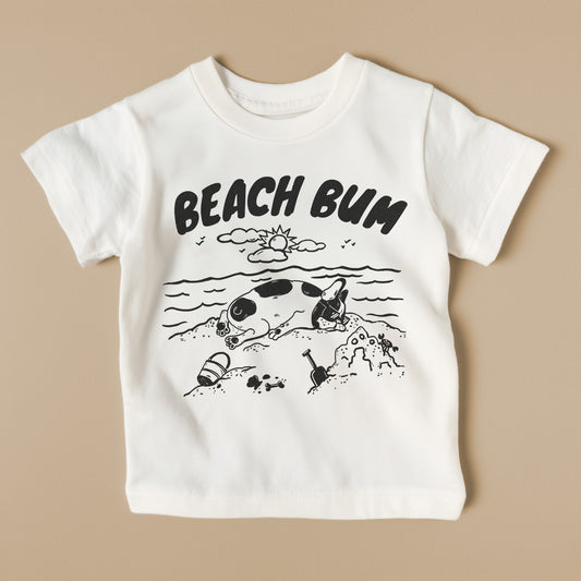 Beach Bum Frenchie Sandcastle Tee